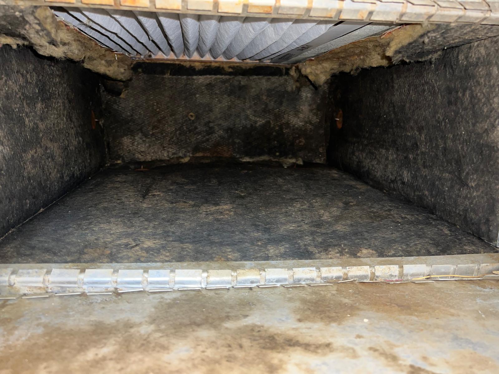 Accessible duct area after air duct cleaning