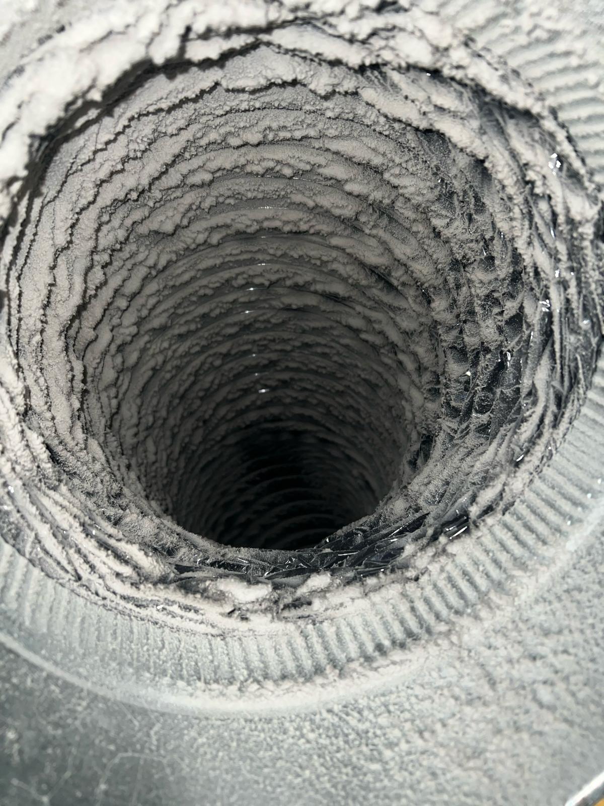 Accessible ductwork before cleaning